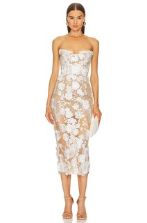 Платье миди Bronx and Banco Jasmine, цвет White &amp; Floral