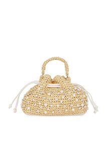 Сумка BTB Los Angeles Nia Mini Crystal Bucket, цвет Natural