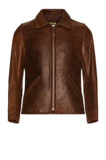 Куртка Schott Waxy Buffalo Leather Sunset, коричневый