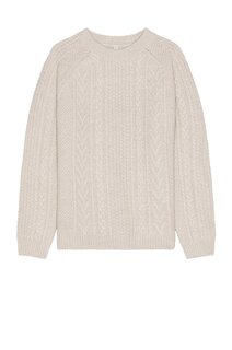 Свитер Schott Merino Wool Fisherman, цвет Oatmeal