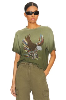 Футболка Lauren Moshi Rue Vintage Eagle, цвет Military Ombre