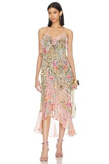 Платье Camilla Long Wrap W/ Frill, цвет QUEEN ATLANTIS