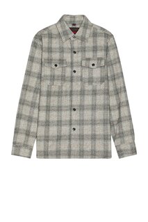 Рубашка Schott Nyc Plaid Cpo, цвет Heather Grey