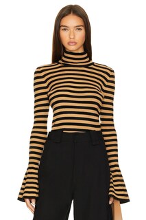 Свитер CAROLINE CONSTAS Mirabel, цвет Black Camel Stripe