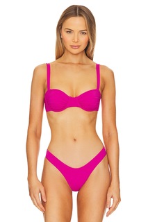 Топ бикини Seafolly Ruched Underwire, цвет Hot Pink