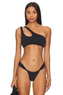 Топ бикини Seafolly One Shoulder Keyhole, черный