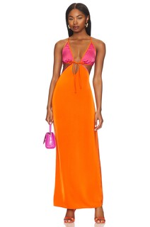 Платье макси Lovers and Friends Sorbet, цвет Orange &amp; Pink