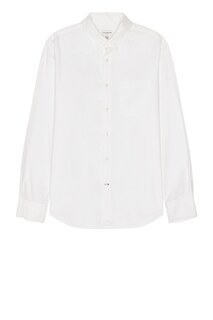 Рубашка Club Monaco Oxford Solid Long Sleeve, белый