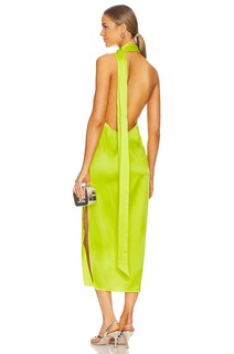 Платье SER.O.YA Marissa Silk, цвет Neon Lime