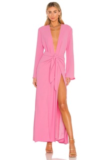 Платье макси Camila Coelho Millie, цвет Hot Pink