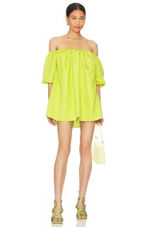 Платье мини Camila Coelho Rhiannon, цвет Apple Green