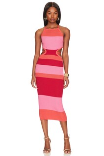Платье Camila Coelho Emlyn Stripe Knit, цвет Pink Multi
