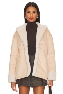Пальто Lovers and Friends Elise Faux Shearling, нюд