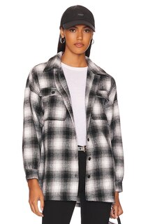 Рубашка Lovers and Friends Harlow Flannel Shacket, цвет Black &amp; White