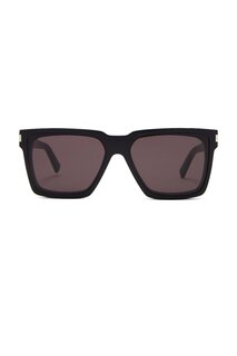 Солнцезащитные очки Saint Laurent Rectangular, черный