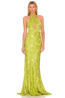 Платье SAU LEE Liv Gown, цвет Lime Green