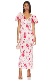 Платье макси LPA Maryana, цвет Red &amp; Pink Floral