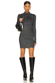 Платье Steve Madden Nadina Sweater, цвет Black &amp; Silver