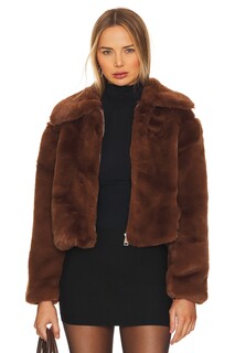 Пальто Steve Madden Juniper Faux Fur, цвет Bison