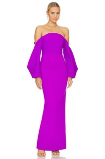 Платье макси SOLACE London Lotta, фиолетовый