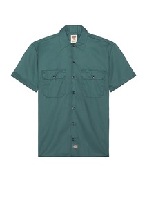 Рубашка Dickies Original Twill Short Sleeve Work, цвет Lincoln Green
