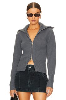 Свитер Song of Style Keziah Double Zip, цвет Charcoal Grey