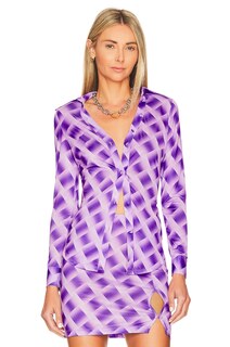 Топ Song of Style Earnest, цвет Gianni Check Purple