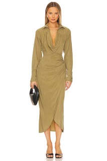 Платье миди SOVERE Atone Midi Shirt Dress, оливковый