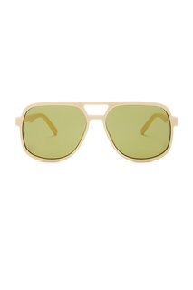 Солнцезащитные очки Le Specs Trailbreaker, цвет Ivory &amp; Olive Mono