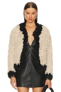 Куртка Le Superbe Power Trip Faux Fur, цвет Cream &amp; Black