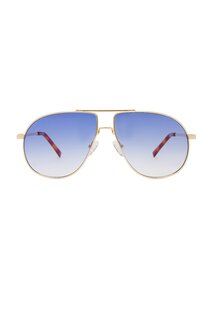 Солнцезащитные очки Le Specs Schmaltzy, цвет Bright Gold, Vint Tort, &amp; Blue Grad