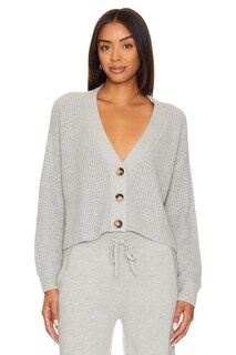 Свитер eberjey Recycled Cropped Cardigan, цвет Heather Grey