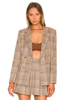 Блейзер MAJORELLE Rhea, цвет Tan Plaid