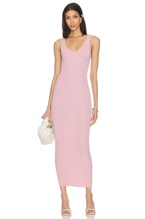 Платье макси Enza Costa Stretch Silk Maxi Tank Dress, цвет Cherry Blossom