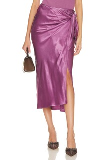 Юбка Enza Costa Satin Wrap, цвет Rose Mauve