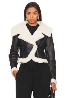 Куртка superdown Sierra Faux Fur, черный