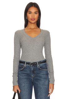 Топ Enza Costa Cashmere Easy Cuffed U, цвет Smoke