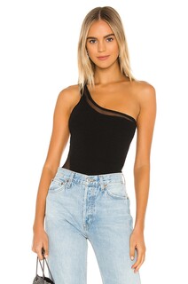 Боди superdown Karen One Shoulder, черный