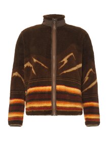 Куртка Faherty Scenic High Pile Fleece Full Zip, цвет Western Sunrise