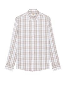 Рубашка Faherty The Movement, цвет Grey Cream Plaid