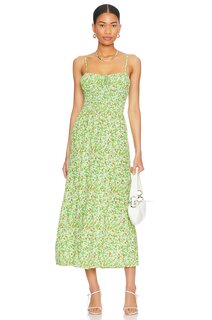 Платье миди FAITHFULL THE BRAND Caprera, цвет Lou Floral Print Green