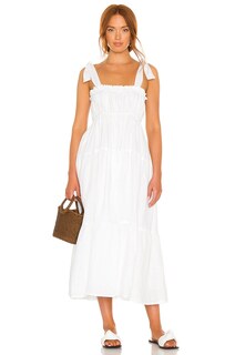 Платье миди FAITHFULL THE BRAND Bellamy, цвет Plain White
