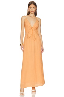 Платье миди FAITHFULL THE BRAND Verona, цвет Saffron