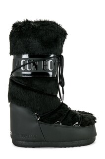 Ботинки MOON BOOT Classic Faux Fur, черный