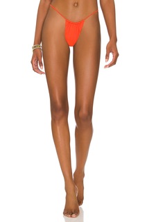 Плавки бикини superdown Raquel String, цвет Neon Orange