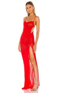 Платье Michael Costello x REVOLVE Follie Gown, красный
