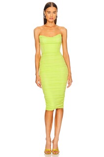 Платье миди Michael Costello x REVOLVE India, цвет Lime Green