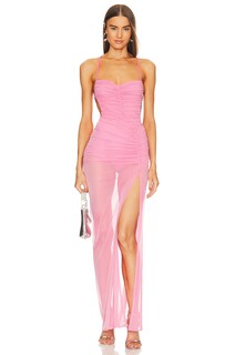 Платье Michael Costello x REVOLVE Follie Gown, цвет Hot Pink