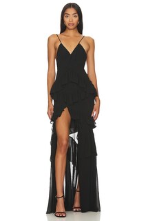 Платье Michael Costello x REVOLVE Alexia Gown, черный