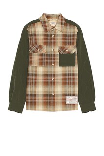 Рубашка Scotch &amp; Soda Checked Flannel Over, цвет Deep Toffee